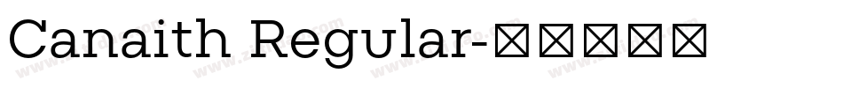 Canaith Regular字体转换